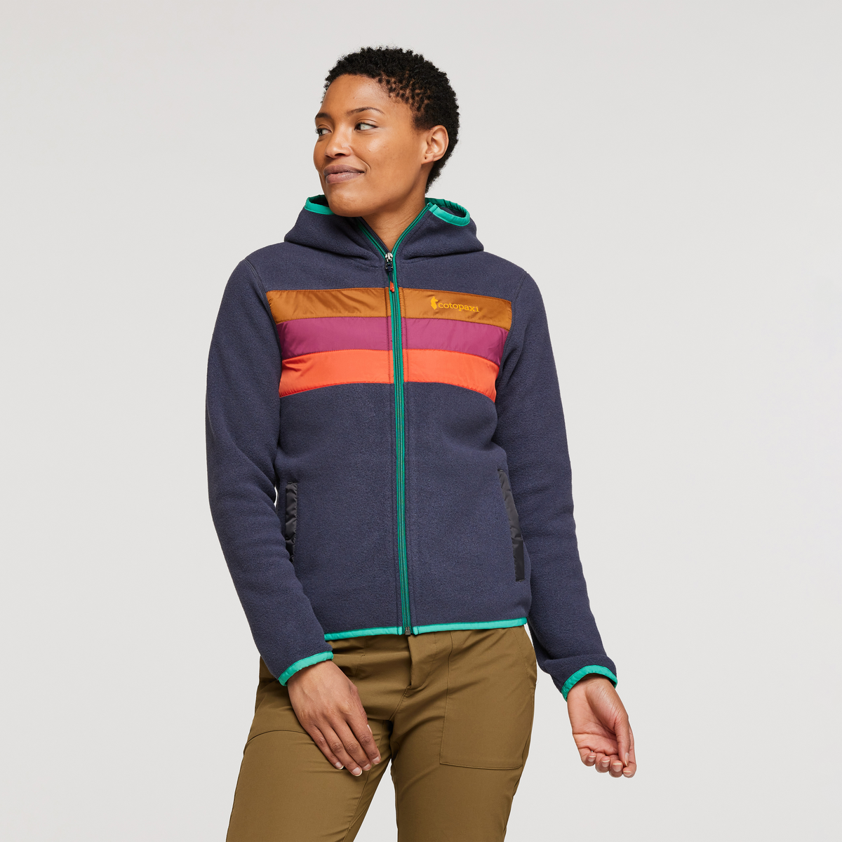Alternative view of Teca Fleece Hooded Full Zip Jacket   Women's