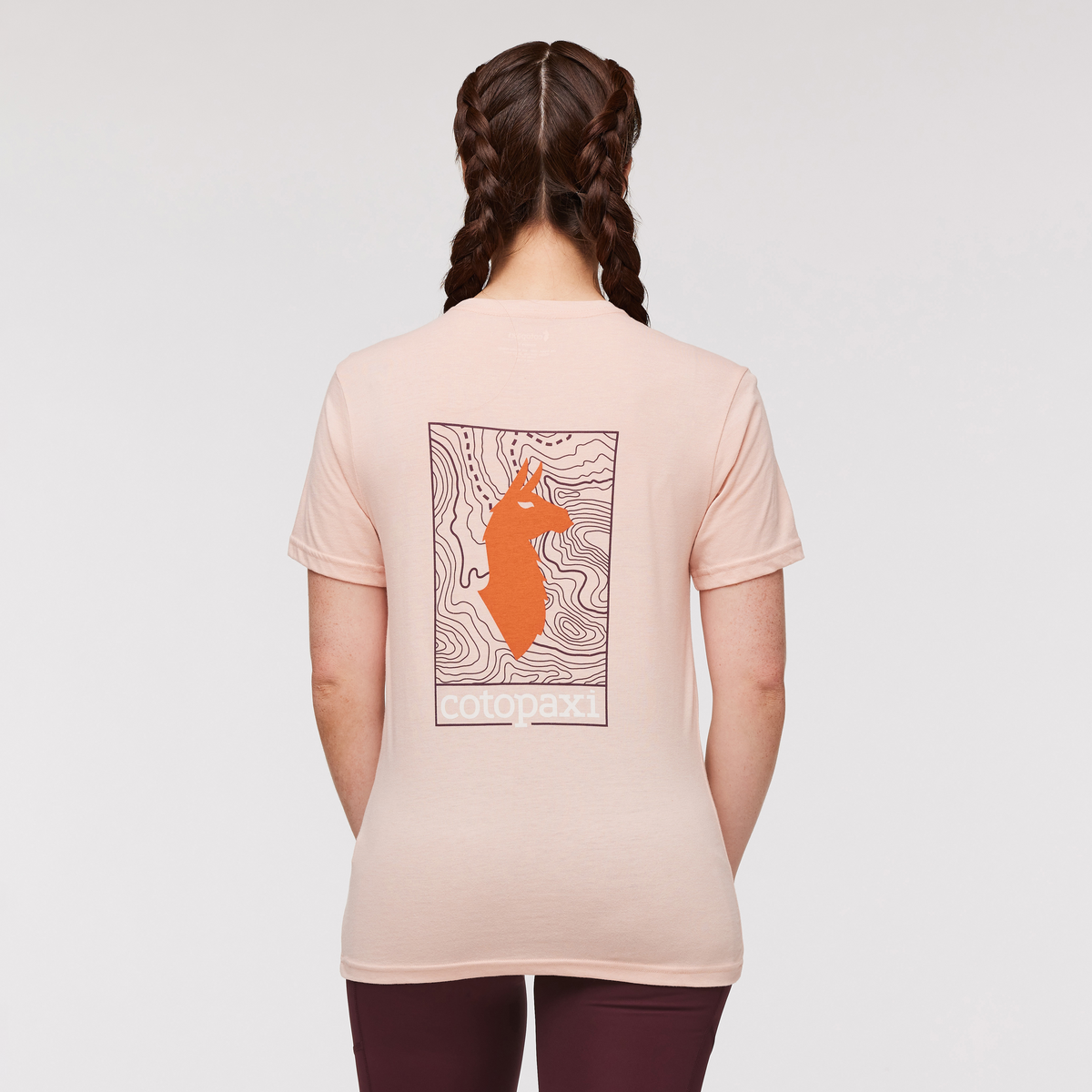 Alternative view of Llama Map T Shirt   Women's
