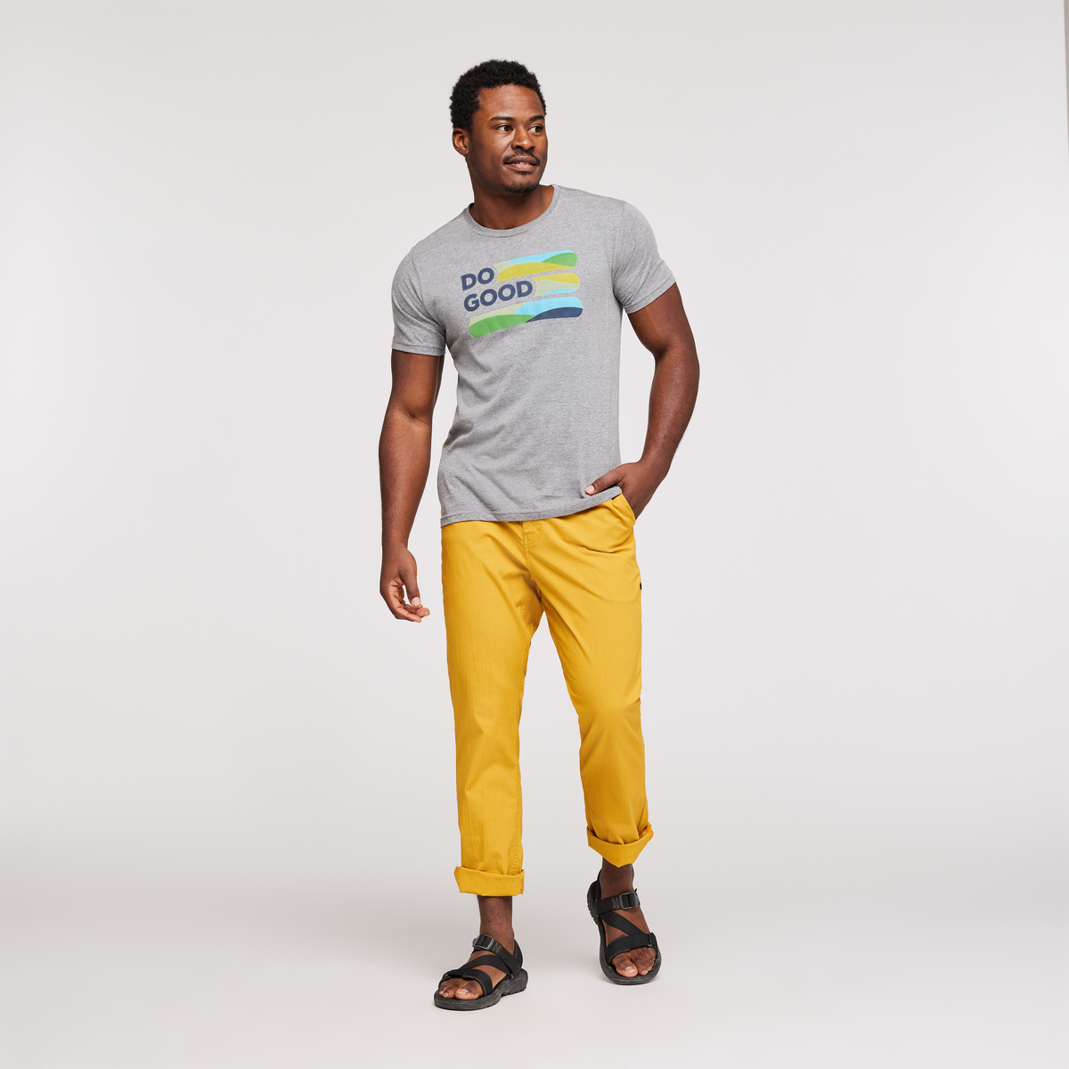 Alternative view of Do Good Stripe T Shirt   Men's