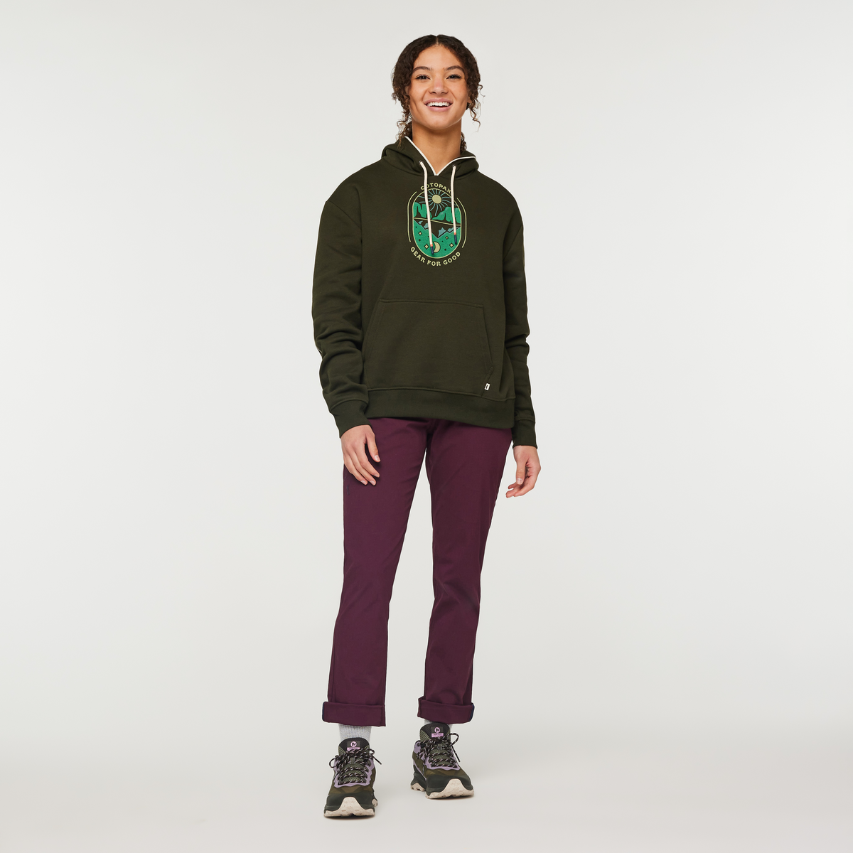Alternative view of Day And Night Pullover Hoodie   Women's
